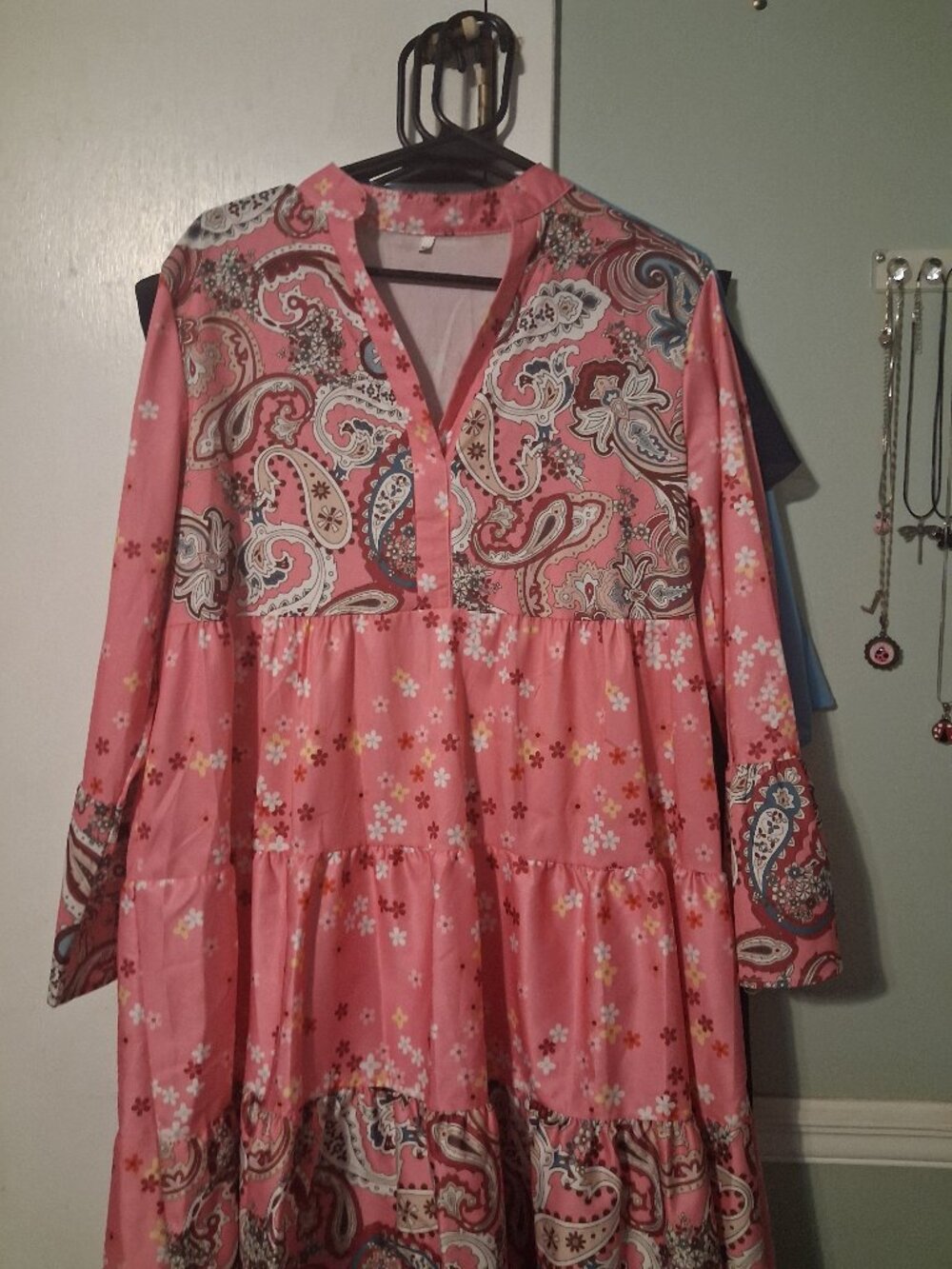 Pink bohemian dress